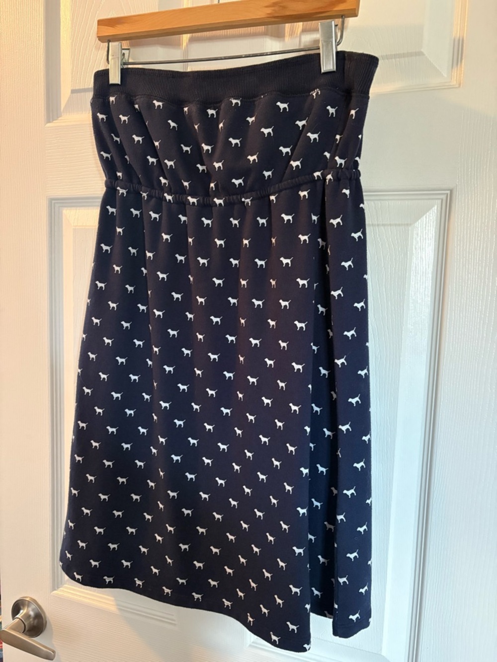 Vintage y2k PINK by Victoria's Secret Navy Strapless Mini Dress